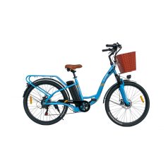   E-mob 26 Elektromos kisegítőmotorral szerelt kerékpár kék